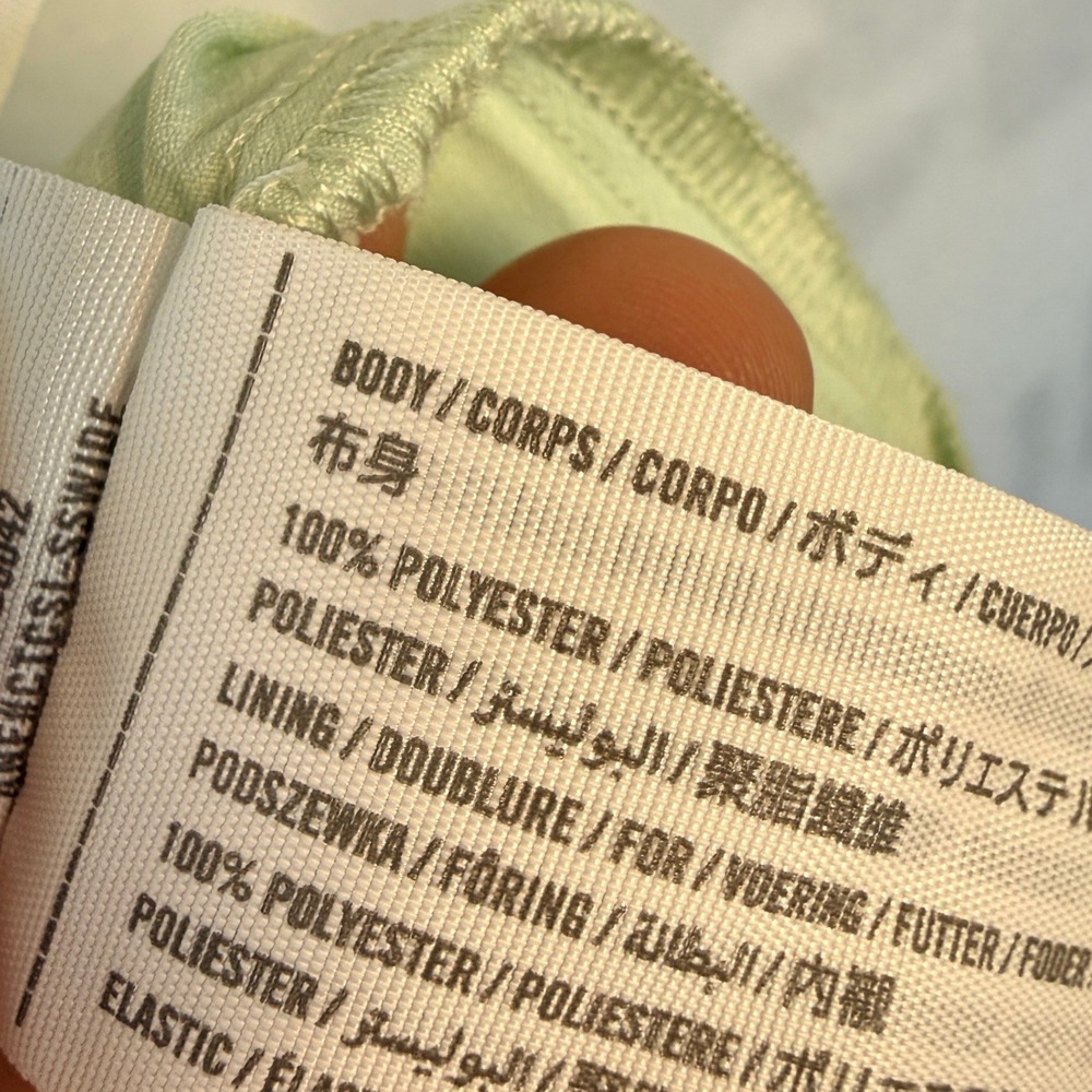 Abercrombie & Fitch Mint Green Floral Flutter Sleeve Smocked Mini Dress Small - Picture 6 of 6